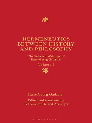 cover image of Hermeneutics between History and Philosophy